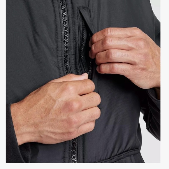 Men's Black Puffer Jacket - Picture 3 of 3